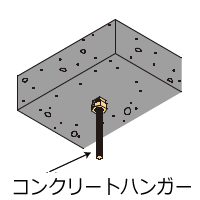 ナット付きハンガー(コンクリートハンガー) 施工例